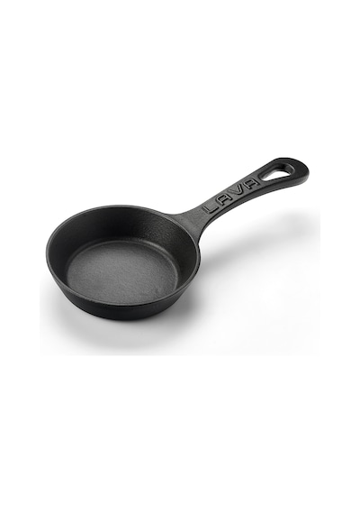 Lava Döküm Yuvarlak Kızartma Tavası Yekpare Saplı. Çap(Ø)12cm.