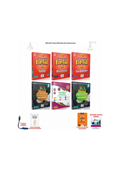 Paraf 8. Sınıf Lgs Kontakt Ana 3 + Iq Sözel 3 6 Kitap Seti