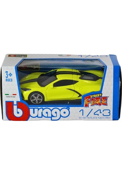Bburago 1:43 Street Fire - 2020 Chevrolet Corvette Stıngray Coupe