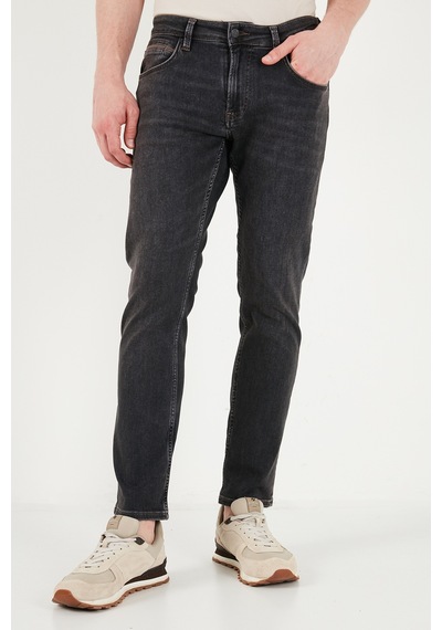 Buratti Pamuklu Normal Kalıp Normal Bel Jeans Erkek Kot Pantolon 2213c87parma Siyah
