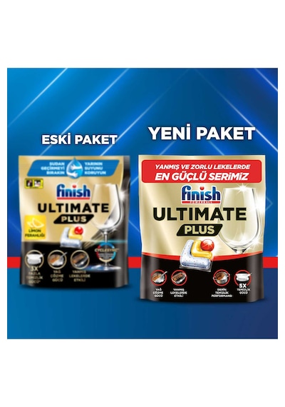 Finish Ultimate Plus Bulaşık Makinesi Deterjanı Kapsül Tablet Limon 60 Adet
