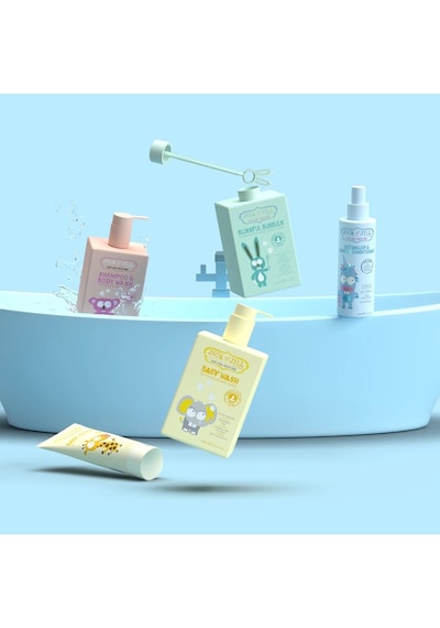 Jack N Jill Bebekler İçin Tamamen Doğal Saç Ve Vücut Şampuanı Sarı Kutu 300 Ml