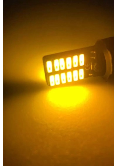 T10 Dipsiz W5w Canbus 24 Ledli Turuncu Park Plaka Ampulü 2 Adet