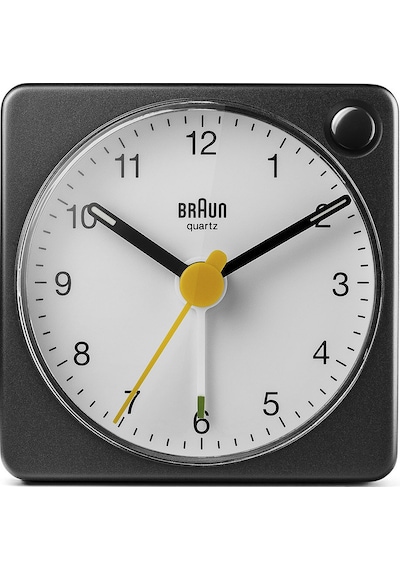 Braun Bc02xbw Siyah-beyaz Klasik Seyahat Analaog Alarmlı Masa Saati Brn.bc02xbw