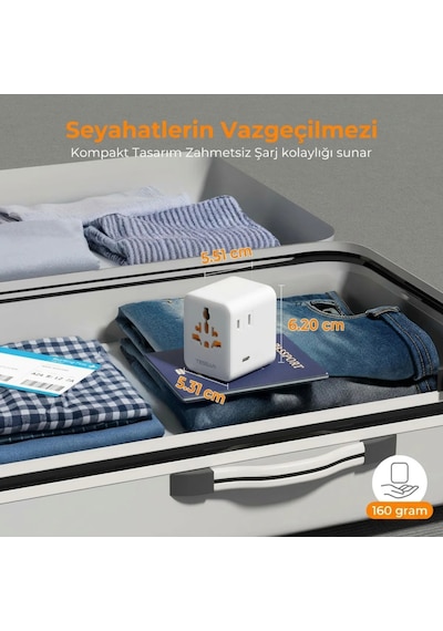 Tessan Evrensel Seyahat Adaptörü, 5 Usb Portlu 1 Usb C Uluslararası Fiş Adaptörü, Abd'den Avrupa Birliği, İngiltere, Avustralya Ve İrlanda'ya Dünya Çapında Elektrik Prizi Tessan Evrensel Seyahat Adaptörü, 5 Usb Portlu 1 Usb C Uluslararası Fiş Adaptörü, Abd'den Avrupa Birliği, İngiltere, Avustralya Ve İrlanda'ya Dünya Çapında Elektrik Prizi