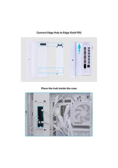 Evrensel Usb Ve Pwm Fan Hub, 4 Usb Başlıklı Fan Kontrol Cihazı - 6 Fan Bağlantı Noktası - Manye
