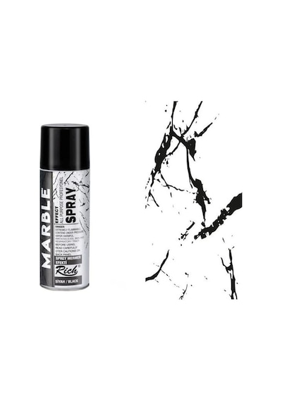 Rich Marble Effect Sprey Mermer Efekti Siyah 200 ML
