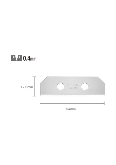 Olfa Skb-8/10B Çift Yönlü Emniyetli Maket Bıçağı Yedeği 10 Lu