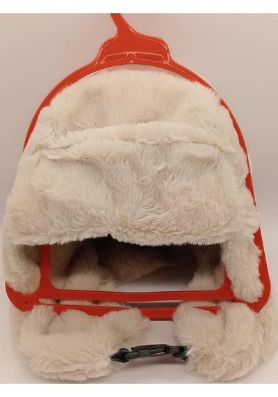 Kadın Kışlık Peluş Kalpak Şapka Bej