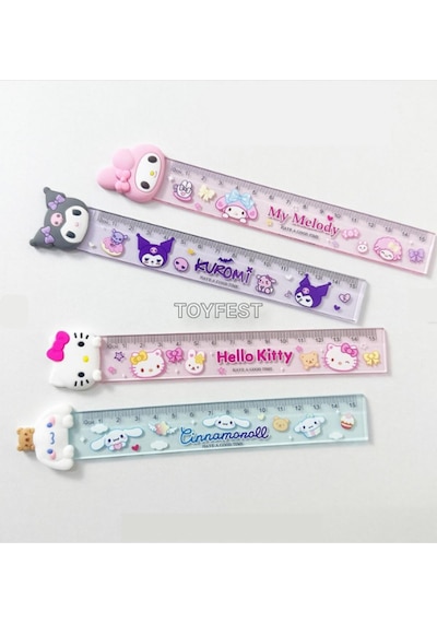 Kurmoni Little Witch Figürlü 15 Cm Lik Şeffaf Cetvel - 1 Adet