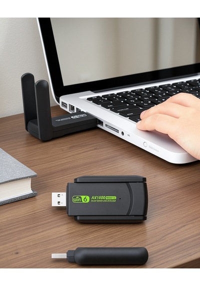 Usb 3.0 Wifi 5 Adaptör Çift Bant 2.4ghz 5.8ghz