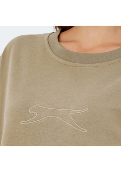 Slazenger VIKENTI SW Oversize Kadın Cepli Oversıze Koyu Yeşil Sweatshirt