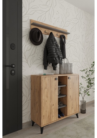 Akasya 2 Kapaklı Ayakkabılık, Vestiyer, Portmanto, Askılık, 90 Cm, Atlantik Çam - Antrasit Atlantik Çam - Antrasit Akasya 2 Kapaklı Ayakkabılık, Vestiyer, Portmanto, Askılık, 90 Cm, Atlantik Çam - Antrasit Atlantik Çam - Antrasit
