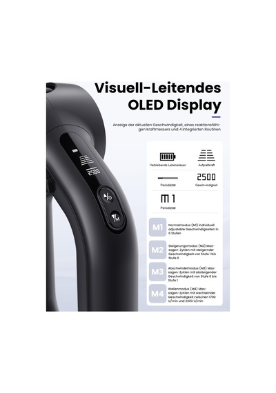 16 Mm Genlikli Ve Oled Ekranlı Bob Ve Brad D6 Pro Masaj Tabancası, Taşıma Çantalı Perküsyon Masaj Tabancası Kas Masajı, Omuz Sırt Bacak Kaslarını Gevşetmek İçin Masaj Tabancası 16 Mm Genlikli Ve Oled Ekranlı Bob Ve Brad D6 Pro Masaj Tabancası, Taşıma Çantalı Perküsyon Masaj Tabancası Kas Masajı, Omuz Sırt Bacak Kaslarını Gevşetmek İçin Masaj Tabancası