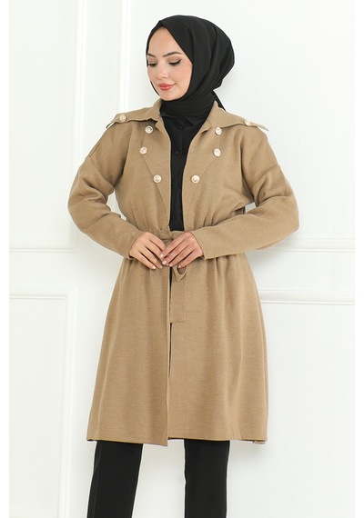 Beylem Beli Lastikli Triko Kap 1193 - Vizon
