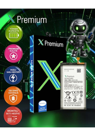Samsung Uyumlu S10e Sm G970 Batarya Pil Süper Yüksek Kalite 3000 Mah Xpremium