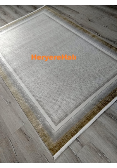 Yamalı Home Quka Halı Bodrum 7007 Sarı Gri %100 Akrilik160x230