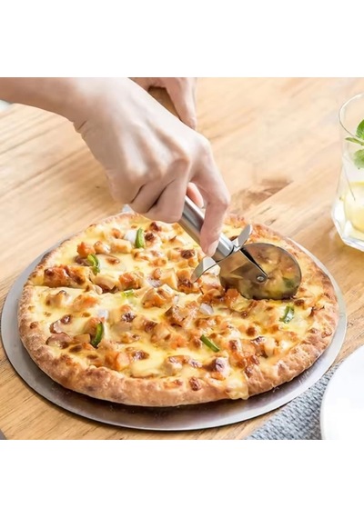 Mybru Paslanmaz Çelik Pizza Ve Hamur Kesici Büyük Boy