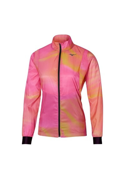 Mizuno Premium Aero Jacket Kadın Yağmurluk Çok Renkli Pembe