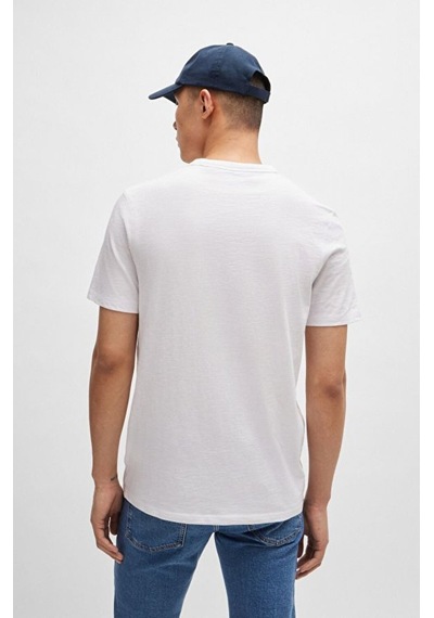 Hugo Boss Erkek T-shırt 50508243-100 50508243-100 Beyaz Beyaz