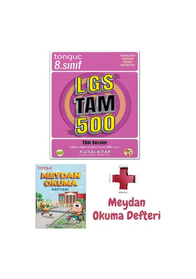 Lgs Tam 500 Soru Bankası Tüm Dersler + Meydan Okuma Defteri - Tonguç Yayınları