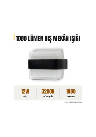 Noas Pergamon Dış Mekan Dekoratif Aplik 12w Günışığı - Yl83-2032 Diğer