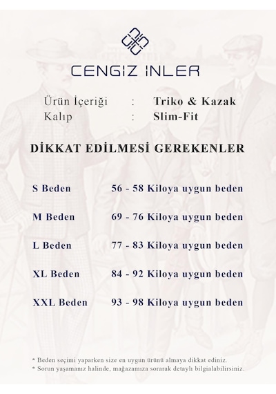 Cengiz İnler Polo Yaka Basic Erkek Triko Kazak