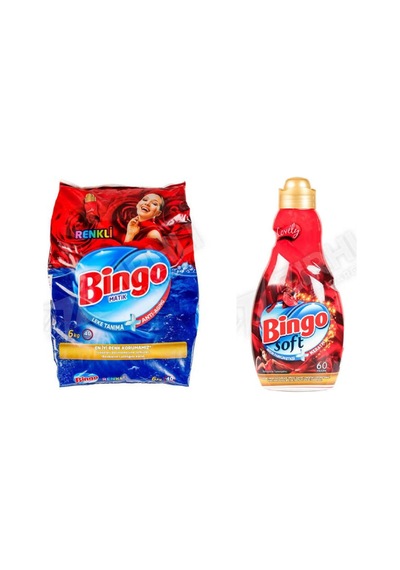 Bingo Renkli Ler 6 Kg + Soft Yumuşatıcı 1440 Ml 2'li Set Diğer