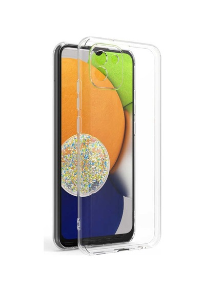 Kilifone - Galaxy A03 Uyumlu Kılıf Şeffaf Esnek Soft Süper Silikon Kapak - Renksiz - T23115