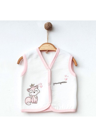 Ekebaby Lamia Lüks Kapitone Bebek Yeleği 44117 Pembe