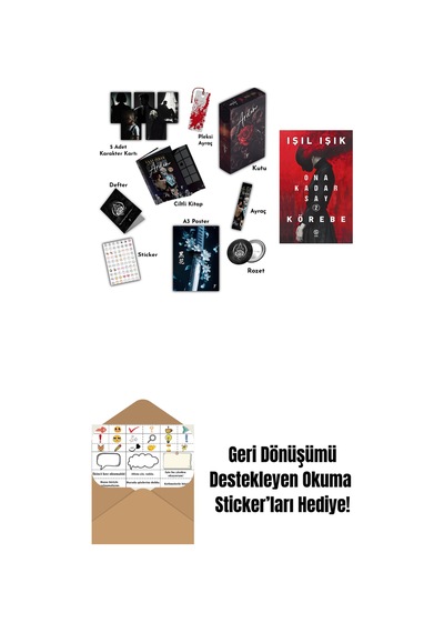 Arden 1 Ciltli - Kutulu Özel Set + Ona Kadar Say 2 - Körebe + Okuma Sticker'ları