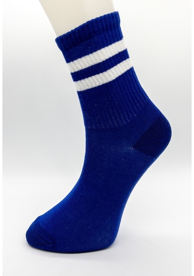 Socks 6 Çift Kadın Soft Renkler Tenis Çorabı Lacivert Pembe Somon Sarı Yeşil Mavi