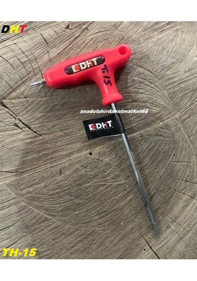 Dht S2 Çelik T15 Mm Delikli Tork Alyan Anahtar Uzun Tork Anahtar Saplı T15