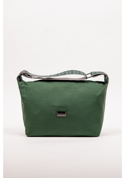 Fabric Craft Bag El Çantası Duck Kumaş Yeşil Ayarlanabilir Askılı Haki