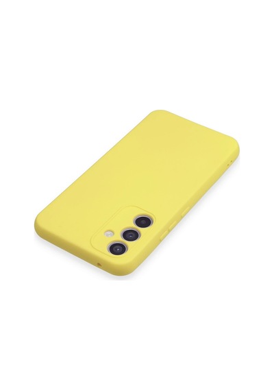 Newface - 195 - Samsung Galaxy A34 5g Kılıf Nano İçi Kadife Silikon - Edntrend - - Sarı