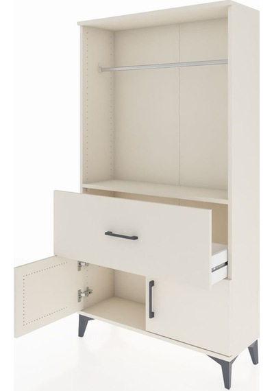 Arges Dolap Tek Raflı Tek Çekmeceli Tek Askılı 88x30x163 Ayta... Aytaşı Arges Dolap Tek Raflı Tek Çekmeceli Tek Askılı 88x30x163 Ayta... Aytaşı