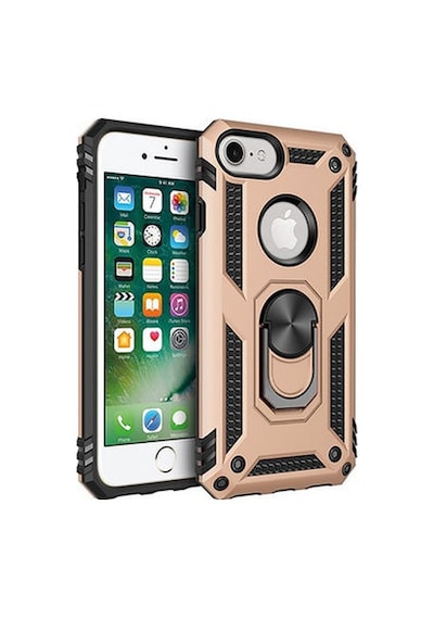 Apple Uyumlu iPhone 7 Zırhlı Mıknatıslı Standlı Kılıf Vega