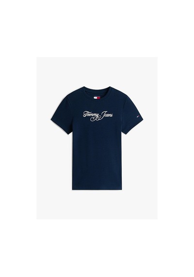 Tommy Hilfiger Tjw Slim Essential Logo T-shirt-12840 Mavi