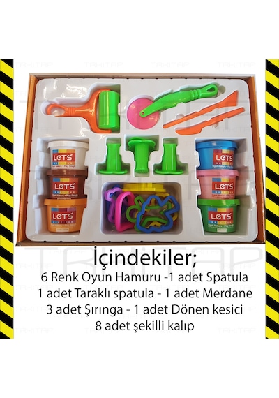 Let's Funny Eğitici Modelleme Oyun Hamuru Seti 22 Parça L9006
