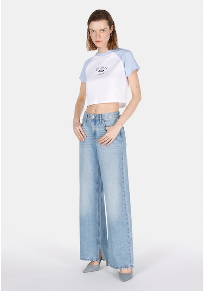 Colin's Colins Slim Fit Yuvarlak Yaka Baskılı Kadın Beyaz Kısa Kol Tişört Cl1073148 Q1.v1 Wht Beyaz Colin's Colins Slim Fit Yuvarlak Yaka Baskılı Kadın Beyaz Kısa Kol Tişört Cl1073148 Q1.v1 Wht Beyaz