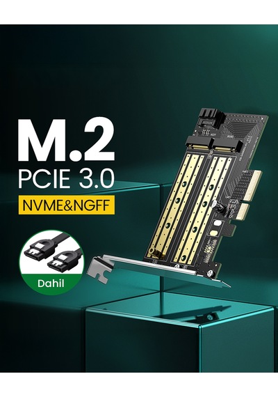 Ugreen Pcıe 3.0 M.2 Nvme Ve Ngff Okuyucu Adaptör Kartı, 70504