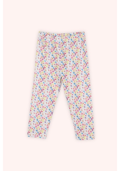 Panço Kız Bebek Desenli Pembe Tayt 2511gb12011