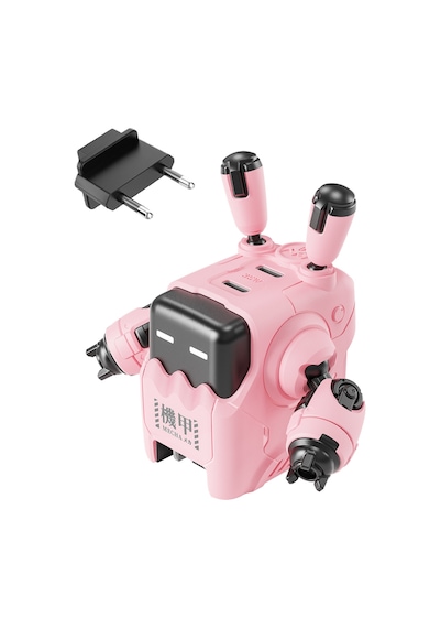 GravaStar Delta35 Pembe Robot Figürlü 35W Hızlı Şarj Adaptörü
