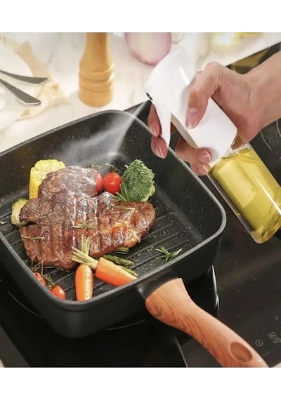 Sprey Yağdanlık Airfryer İçin Yağdanlık Püskürtmeli Sprey Cam Şişe Zeytinyağı Sirke Yağ Püskürtücü Ç Diğer