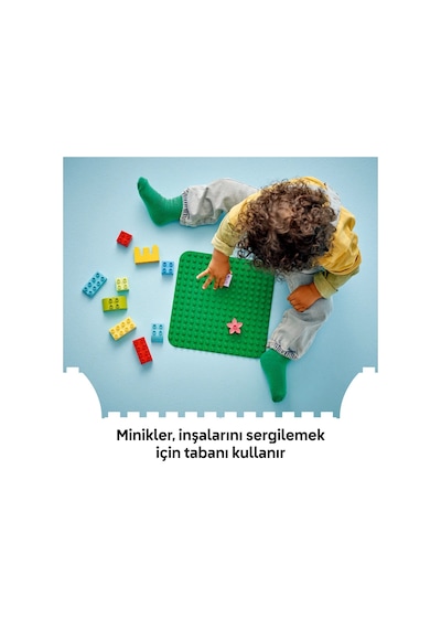 LEGO® DUPLO® Yeşil Yapım Plakası 10460 - 18 Ay ve Üzeri Küçük Çocuklar İçin Yaratıcı Oyunları Teşvik Eden Sergileme Zemini