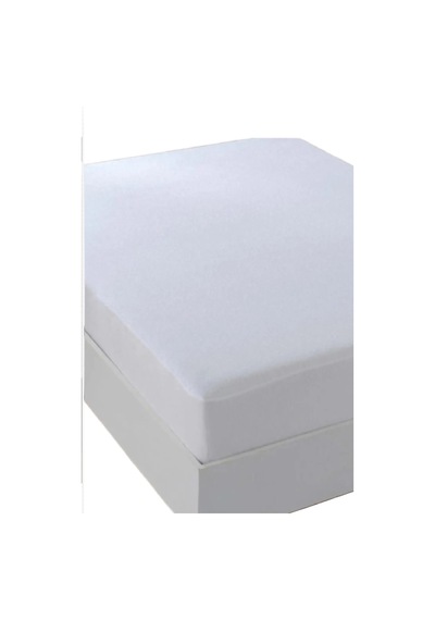 Bebesi Çift Kişilik 160x200cm Fitted Alez Sıvı Geçirmez Micro Kumaş Beyaz