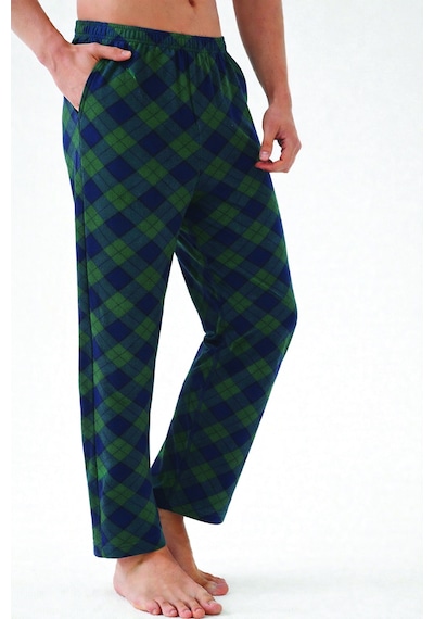 Erkek Pamuklu 2'li Tek Alt Pijama Ke10001 Lacivert