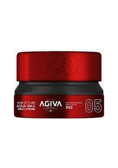 Agiva Wax 155 Ml 05 Mega Strong Kırmızı 8'li Paket