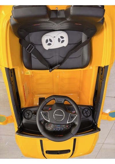 Camaro Akülü Araba İsme Özel Plaka Hediyeli Sarı 12 Volt Uzaktan Kumandalı Sarı