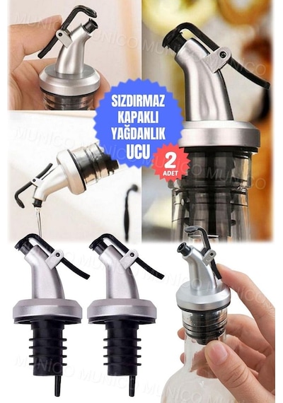 2 Adet Yağdanlık Tıpası Damlatmaz Şişe Ucu Dökme Ağızlığı Yağlık Diğer